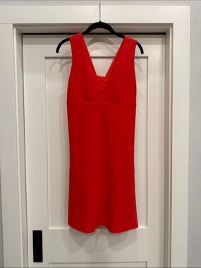 T by Alexander Wang Red V-Neck Mini Dress